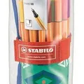Weiteres Produktbild Liner - Set "Point 88 Festival Spirit", 0,4 mm, in turquoise rolling case, STABILO