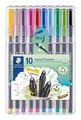 Liner-Set „Triplus 334 Box“, 10 Farben, 0,3 mm, STAEDTLER