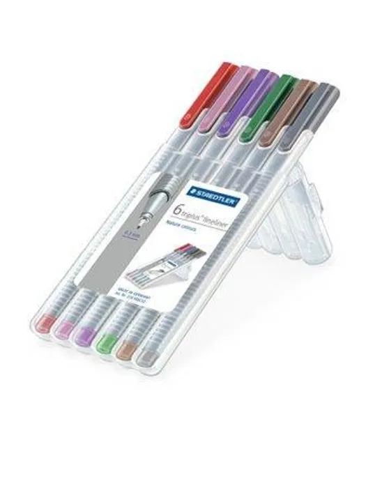 Hauptproduktbild Liner "Triplus 334", sada, 6 barev, 0,3 mm, STAEDTLER