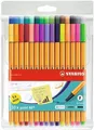 Liner „Point 88“, Set, 25 + 5 verschiedene Farben, 0,4 mm, STABILO