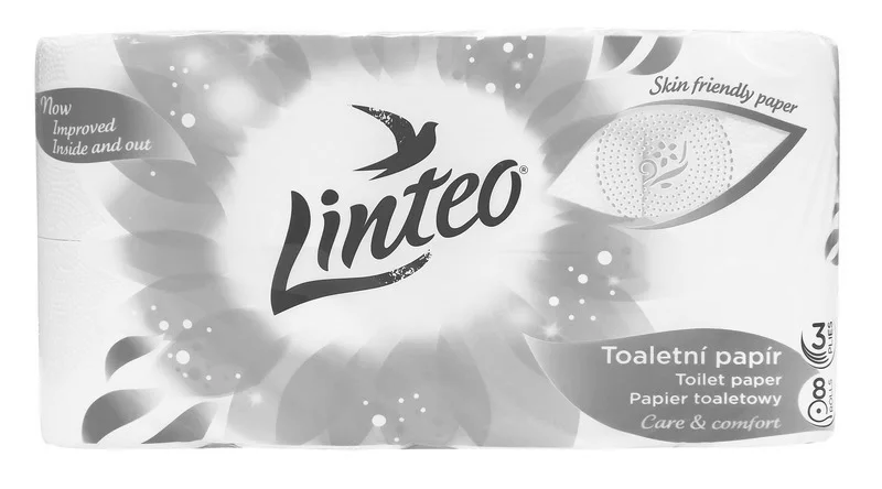 Hauptproduktbild Linteo Care & Comfort toaletní papír 3 vrstvý 15 m 8 kusů