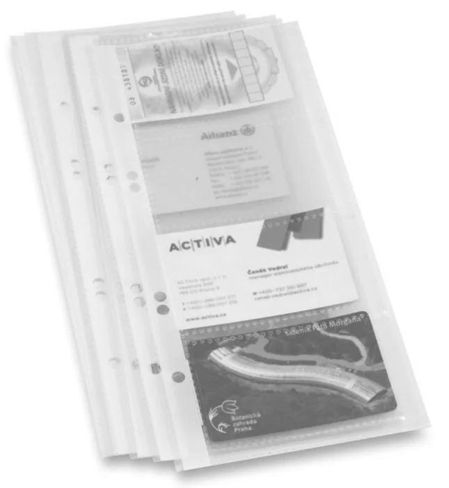Hauptproduktbild List do 4kroužkového vizitkáře, 10 ks na 8 vizitek