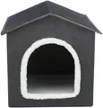 Weiteres Produktbild Kuschelspielhaus LIVIA, dunkelgrau/weiß 38 x 41 x 44 cm