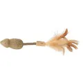 Lollipop MAUS mit Matatabi und Federn, 20 cm