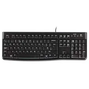 Logitech K120, Tastatur CZ, klassisch, 920-002485, 920-002641 typ verkabelt (USB), schwarz