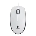 Logitech Maus B100, 800DPI, optisch, 3Tas., USB verdrahtet, weiss