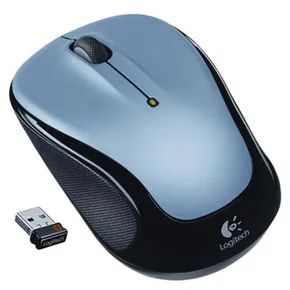 Logitech Maus M325, 1000DPI, 2.4 [GHz], optisch, 3Tas., schnurlos, silbern, 1 Stk AA, für Notebook, universell