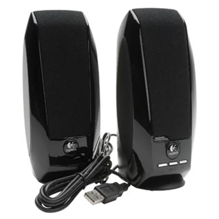 Hauptproduktbild Logitech reproduktory S150, 2.0, 1,2W, černé, regulace hlasitosti, přenosné, 90Hz-20kHz