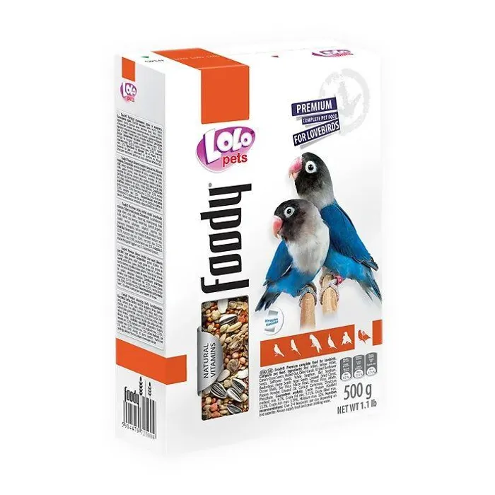 Hauptproduktbild LOLO BASIC kompletní krmivo pro agapornisy 500 g krabička