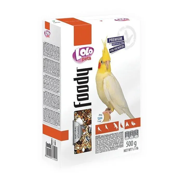 Hauptproduktbild LOLO BASIC kompletní krmivo pro korely 500 g krabička