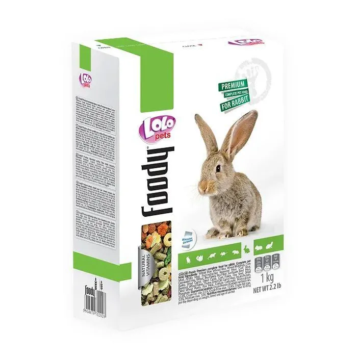 Hauptproduktbild LOLO BASIC kompletní krmivo pro králíky 1000 g krabička