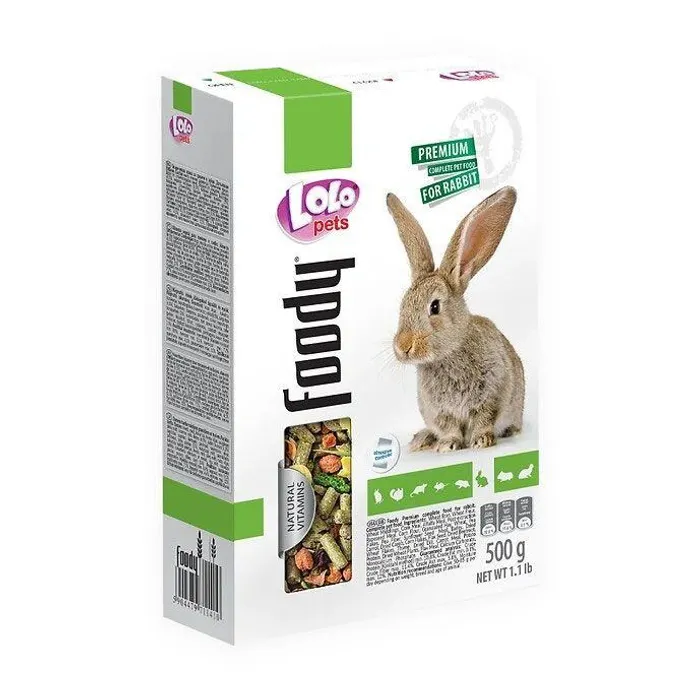 Hauptproduktbild LOLO BASIC kompletní krmivo pro králíky 500 g krabička