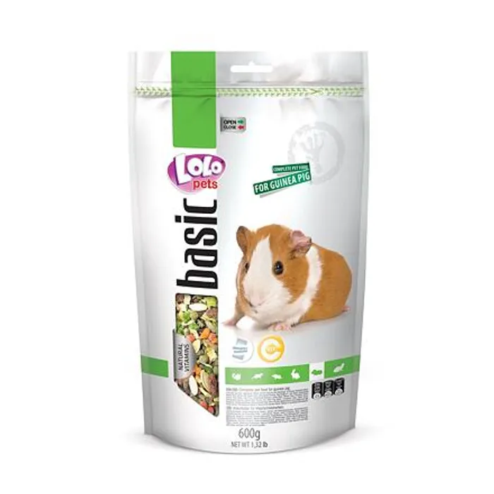 Hauptproduktbild LOLO BASIC kompletní krmivo pro morčata 600 g Doypack