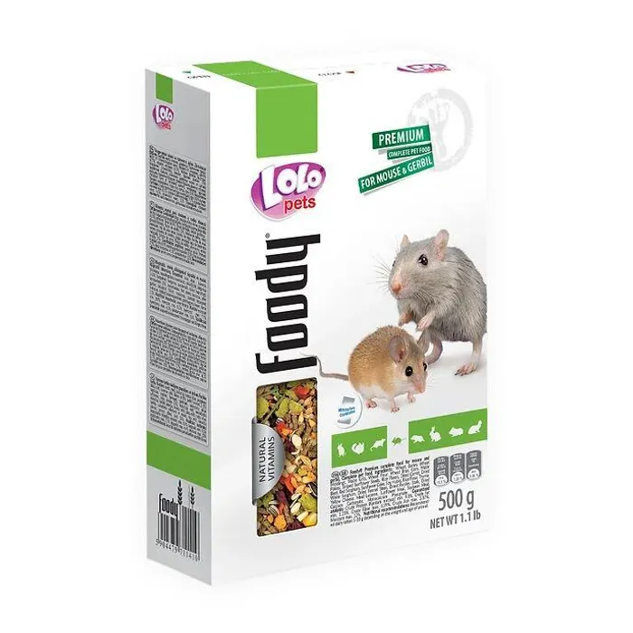 Hauptproduktbild LOLO BASIC kompletní krmivo pro myši 500 g krabička