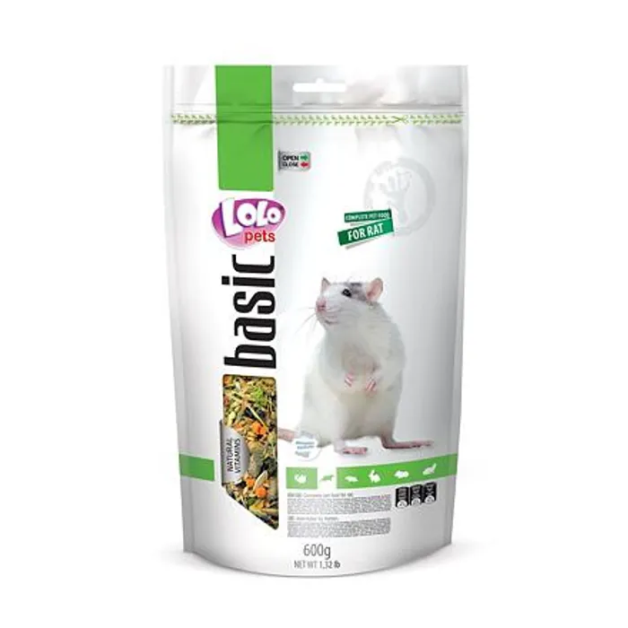 Hauptproduktbild LOLO BASIC kompletní krmivo pro potkany 600 g Doypack
