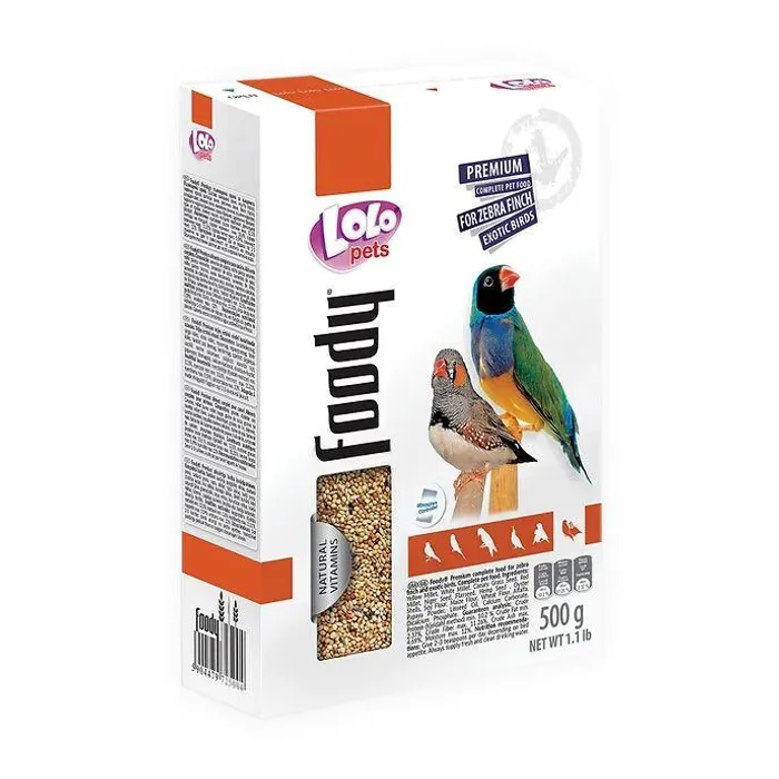 Hauptproduktbild LOLO BASIC kompletní krmivo pro zebřičky 500 g krabička