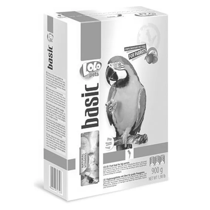 Hauptproduktbild LOLO BASIC kompl.ovocné krmivo pro velké papoušky 900 g krabička