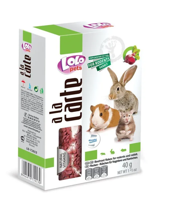 Hauptproduktbild LOLO Diners plátky červené řepy pro hlodavce 40 g
