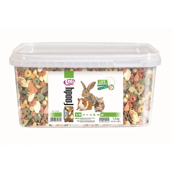 Hauptproduktbild LOLO - exotik mix kompl. krmivo pro hlodavce kyblík 1,4 kg
