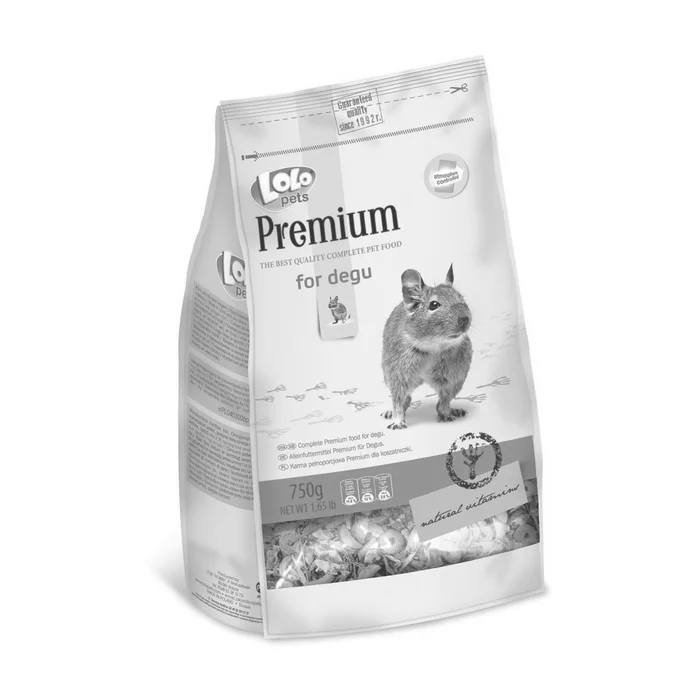Hauptproduktbild LOLO PREMIUM krmivo pro osmáky degu 750 g sáček
