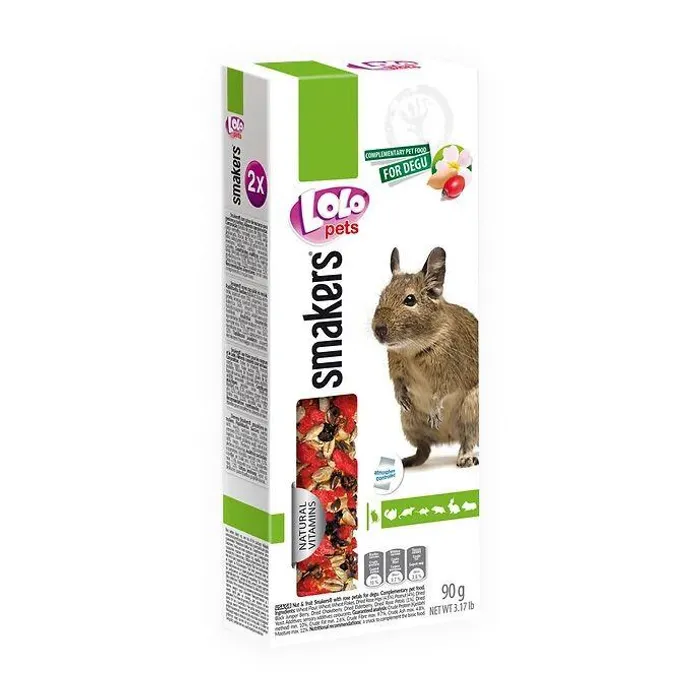 Hauptproduktbild LOLO SMAKERS 2 klasy s ovocem a ořechy pro osmáky degu 90 g