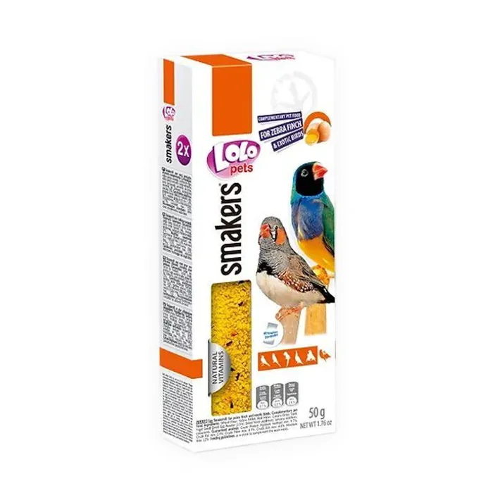 Hauptproduktbild LOLO SMAKERS 2 klasy vajíčkové pro zebřičky 50 g