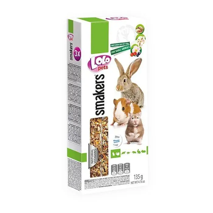 Hauptproduktbild LOLO SMAKERS 3v1 klasy MIX příchutí pro hlodavce 135 g