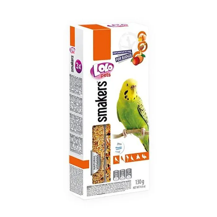 Hauptproduktbild LOLO SMAKERS 3v1 MIX ovoce,med,vejce pro andulky 130 g