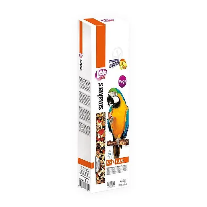 Hauptproduktbild LOLO SMAKERS MEGA 2 klasy ovocné pro velké papoušky 450 g