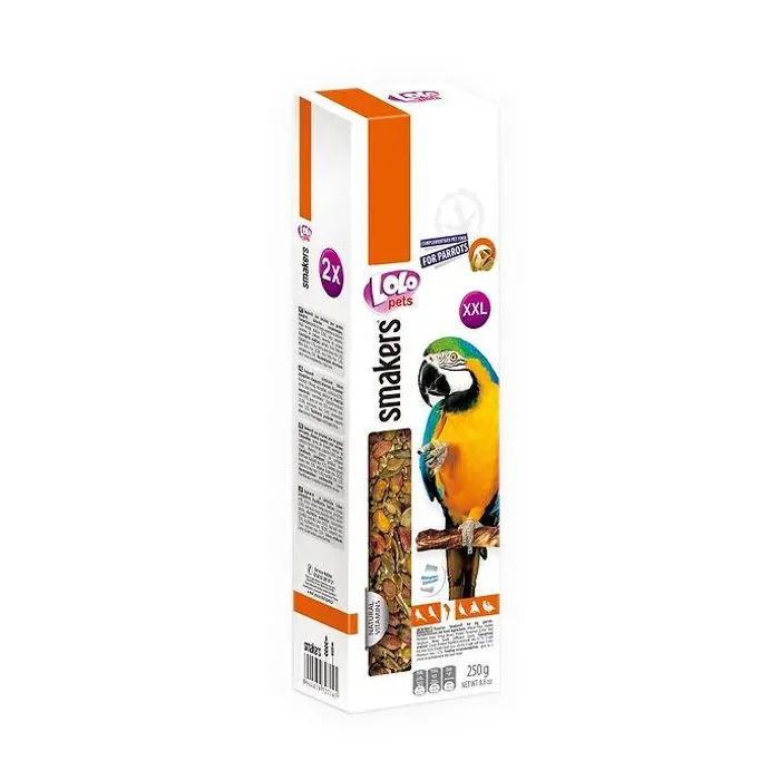 Hauptproduktbild LOLO SMAKERS XXL 2 klasy pistáciové pro velké papoušky 250 g