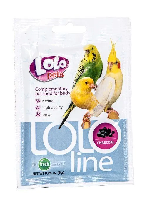 Hauptproduktbild LOLOLINE CHARCOAL - dřevěné uhlí pro ptáky 8 g