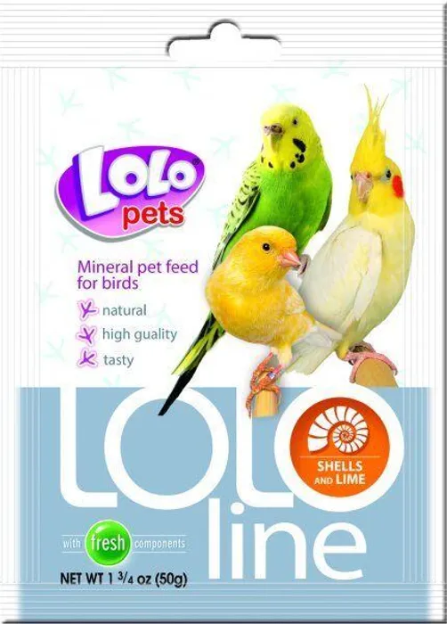 Hauptproduktbild LOLOLINE mušle a vápník pro ptáky 50 g
