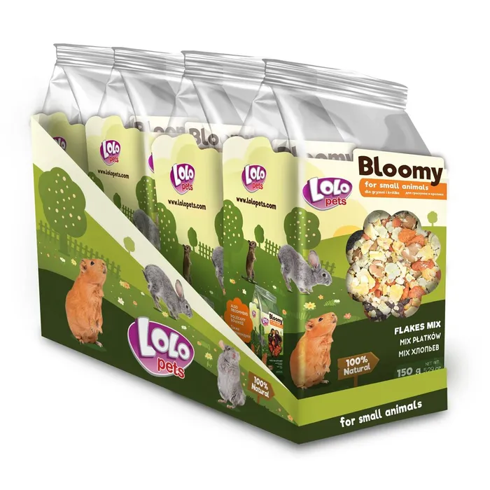 Hauptproduktbild LOLOPets BLOOMY mix vloček pro hlodavce 150 g