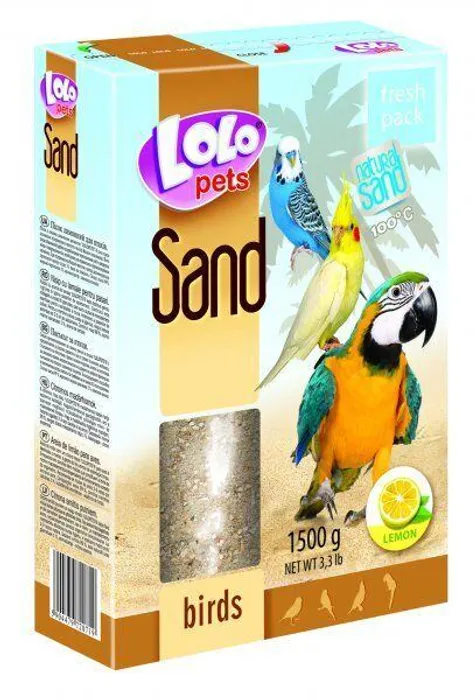 Hauptproduktbild LOLOpets citrónový písek pro ptáky 1500 g