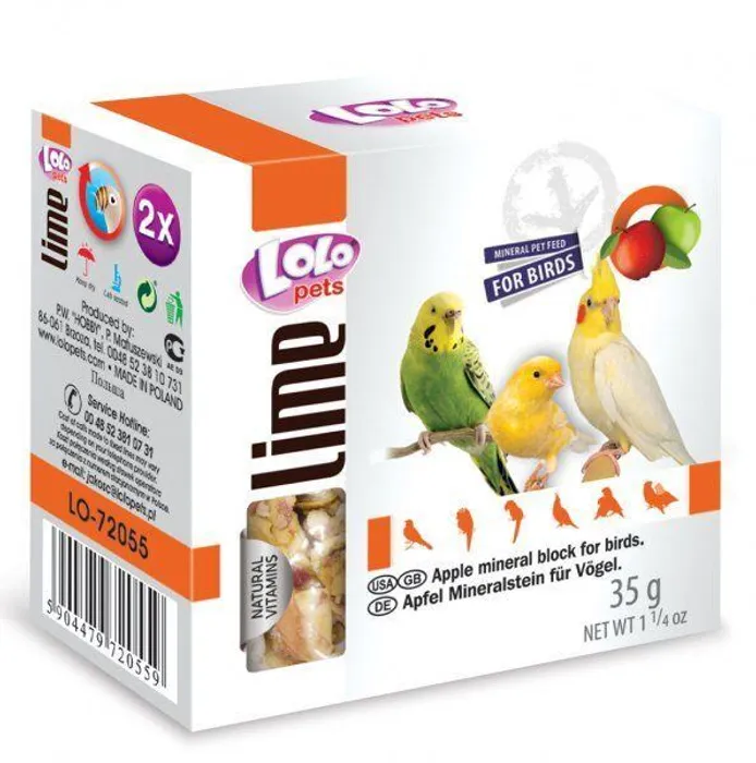 Hauptproduktbild LOLOpets LIME jablečný minerální kámen pro ptáky 35 g