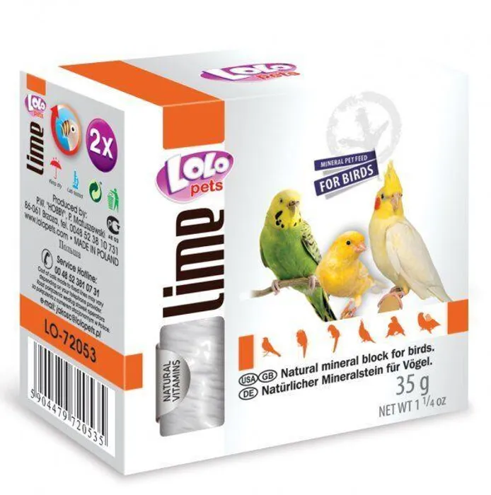 Hauptproduktbild LOLOpets LIME přírodní minerální kámen pro ptáky 35 g