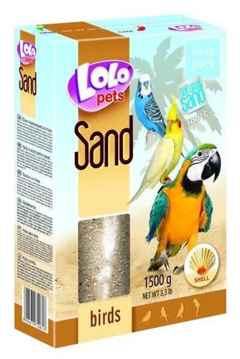 Hauptproduktbild LOLOpets písek s mušlemi pro ptáky 1500 g