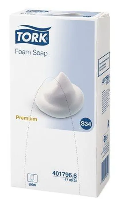 Hauptproduktbild Luxusní pěnové mýdlo TORK Premium 800ml S34 [1 ks]