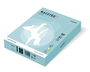 MAESTRO Farbe PASTELL 160 g 250 Blatt Mittelblau - MB30