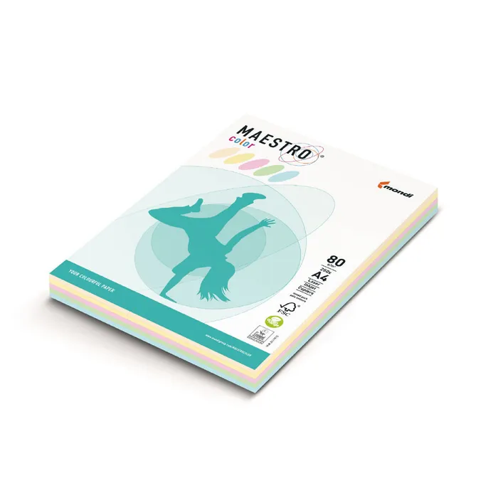 Hauptproduktbild MAESTRO color PASTELL 80g 250 listů MIX barev