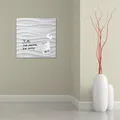 Magnetische Glastafel, 48x48 cm, SIGEL, „Artverum®“, weiß-wollig
