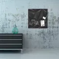 Magnetische Glastafel, 48x48 cm, SIGEL, „Artverum®“, schwarz Diamond