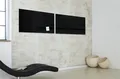 Magnetická skleněná tabule, 91x46 cm, SIGEL,  "Artverum® ",  černá