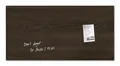 Magnetische Glastafel "Artverum®", 91x46 cm, dunkles Holz Muster, SIGEL
