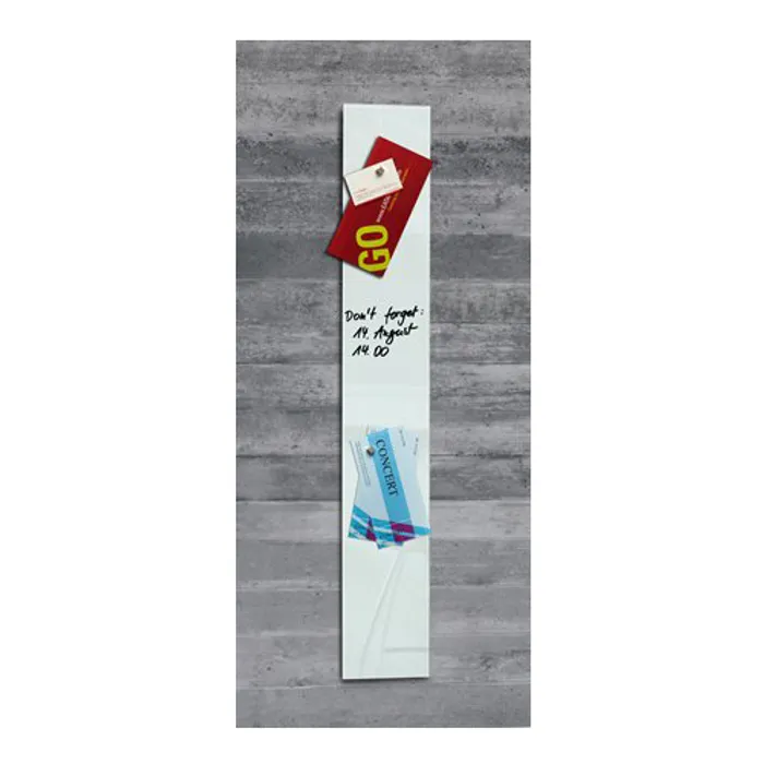 Hauptproduktbild Magnetická skleněná tabule "Artverum® ", bílá, 12x78cm, SIGEL