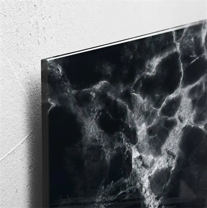 Hauptproduktbild Magnetická skleněná tabule "Artverum®", černý mramor, 48x48cm, SIGEL