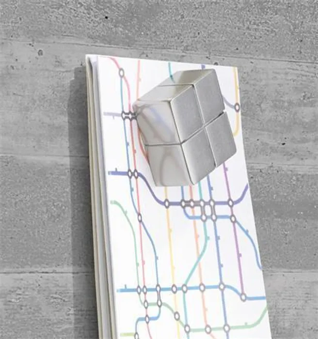 Hauptproduktbild Magnetická skleněná tabule "Artverum® ", textura betonu, 91x46cm, SIGEL
