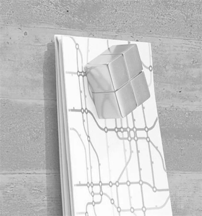 Hauptproduktbild Magnetická skleněná tabule "Artverum® ", textura betonu, 91x46cm, SIGEL