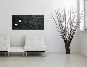 Magnetická skleněná tabule "Artverum® ", textura břidlice, 91x46cm, SIGEL