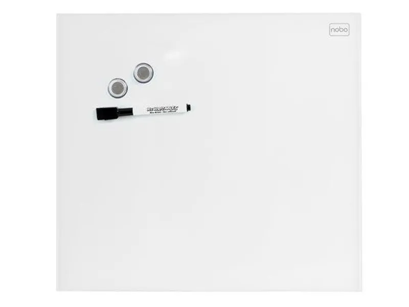 Hauptproduktbild Magnetická skleněná tabule, bílá, 30 x 30 cm, NOBO